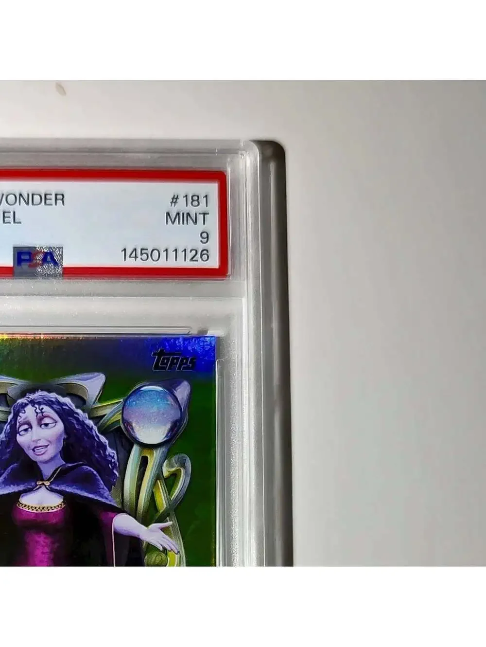 Mother Gothel 2025 Topps Disney Wonder #181 Card Tangled PSA 9
